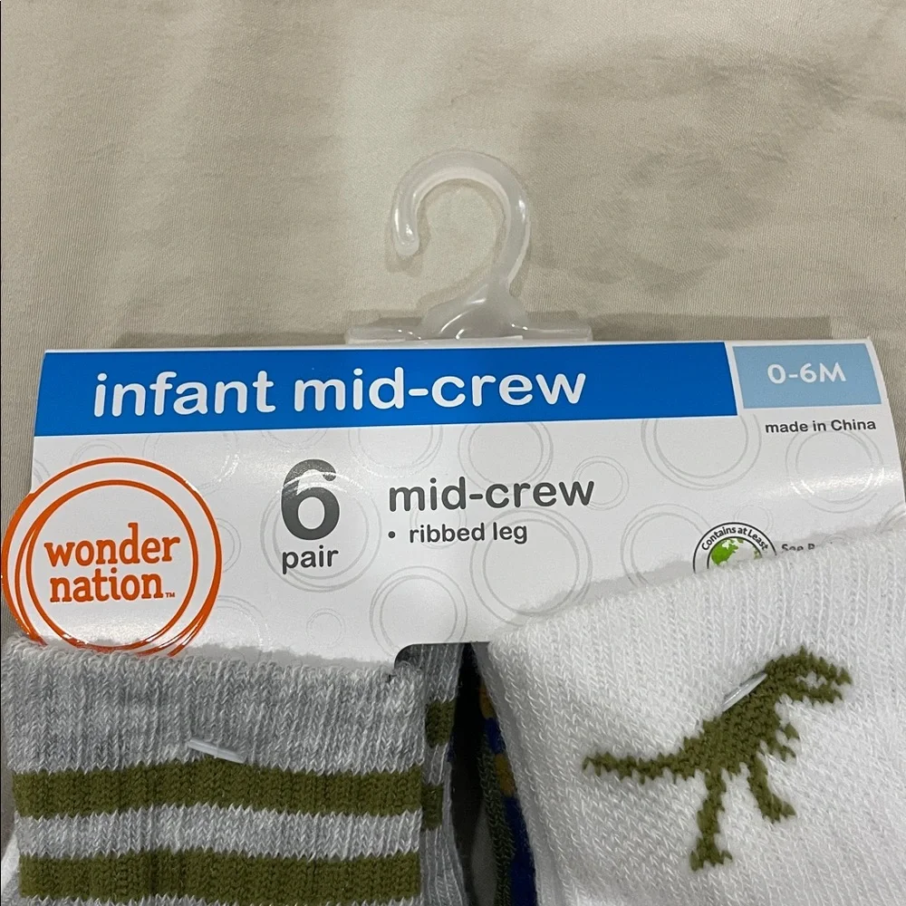 Wonder Nation Infant Socks 0-6 Months
